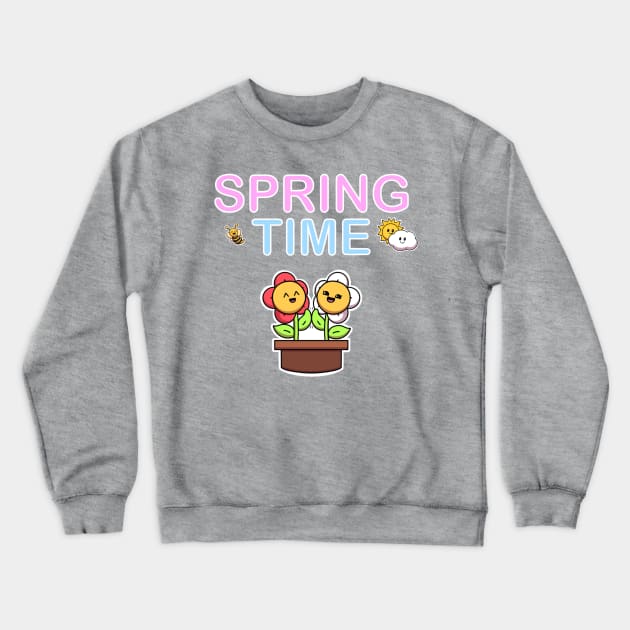 Spring Time Crewneck Sweatshirt by TheMaskedTooner